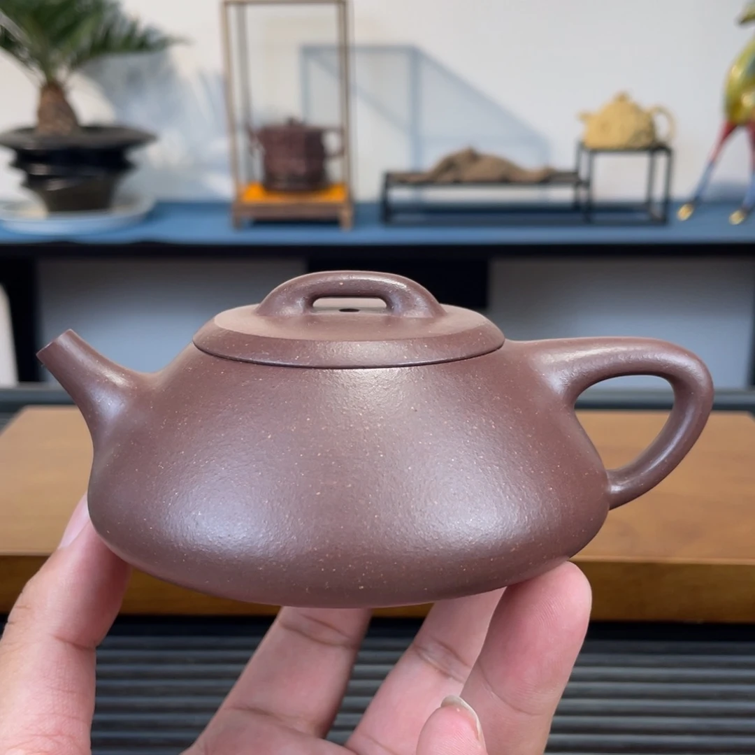 茶壶紫砂底槽青文瓢200cc