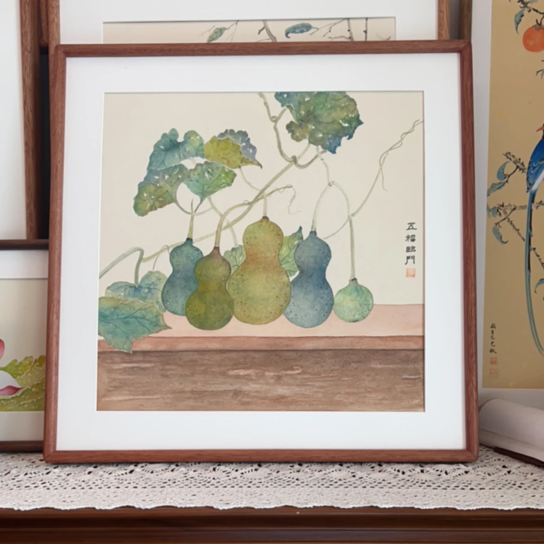 五福临门家居装饰画52x52