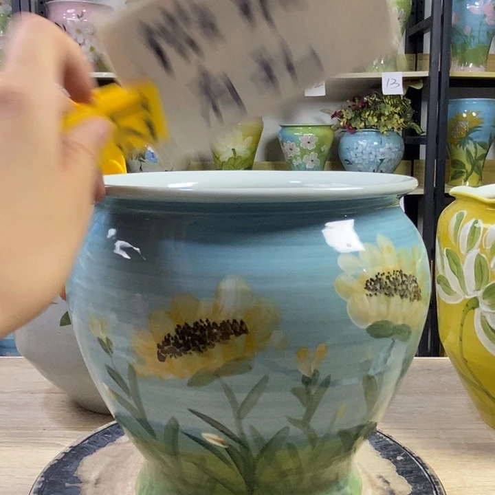 景德镇高温陶瓷花盆