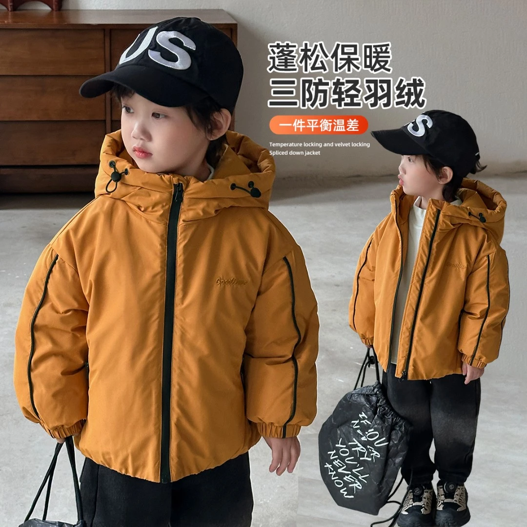 男童羽绒服加厚儿童外套冬新国标90白鸭绒潮 FB25380悠悠童话童装