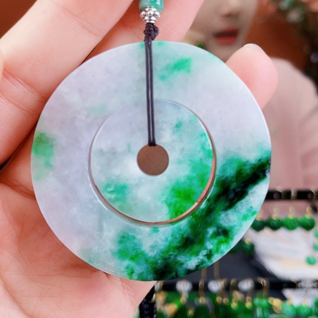 翡翠未镶嵌耳饰饰品