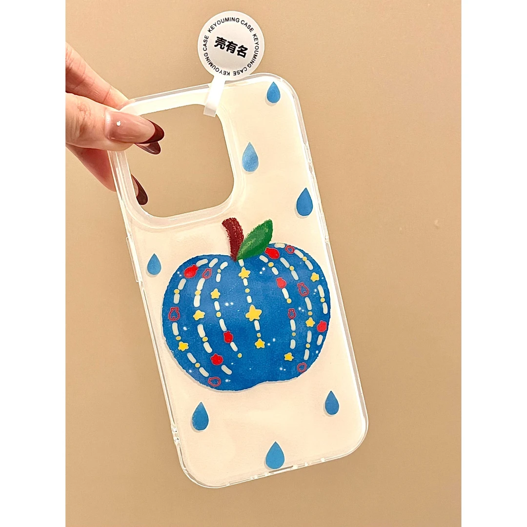 蓝苹果星星适用苹果手机壳华为vivo小米荣耀oppo红米可爱女全包软