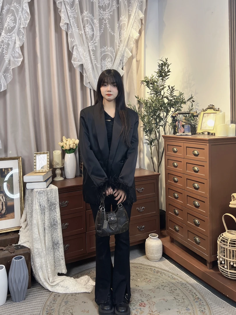 RACI然彩显瘦气质百搭上衣AB4470+AXC422284+ASS421254