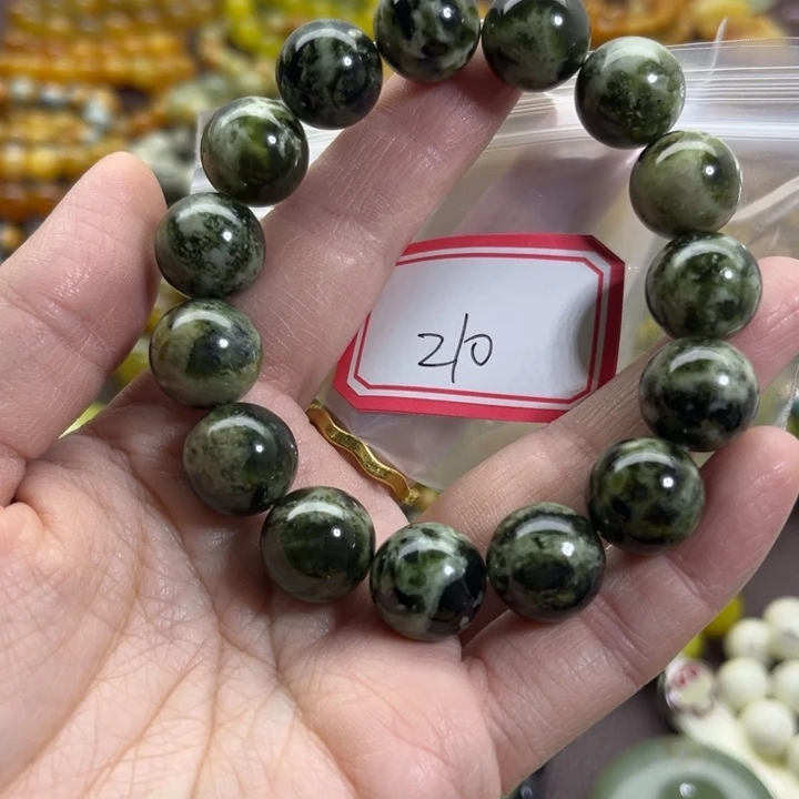 蛇纹石玉未镶嵌手链