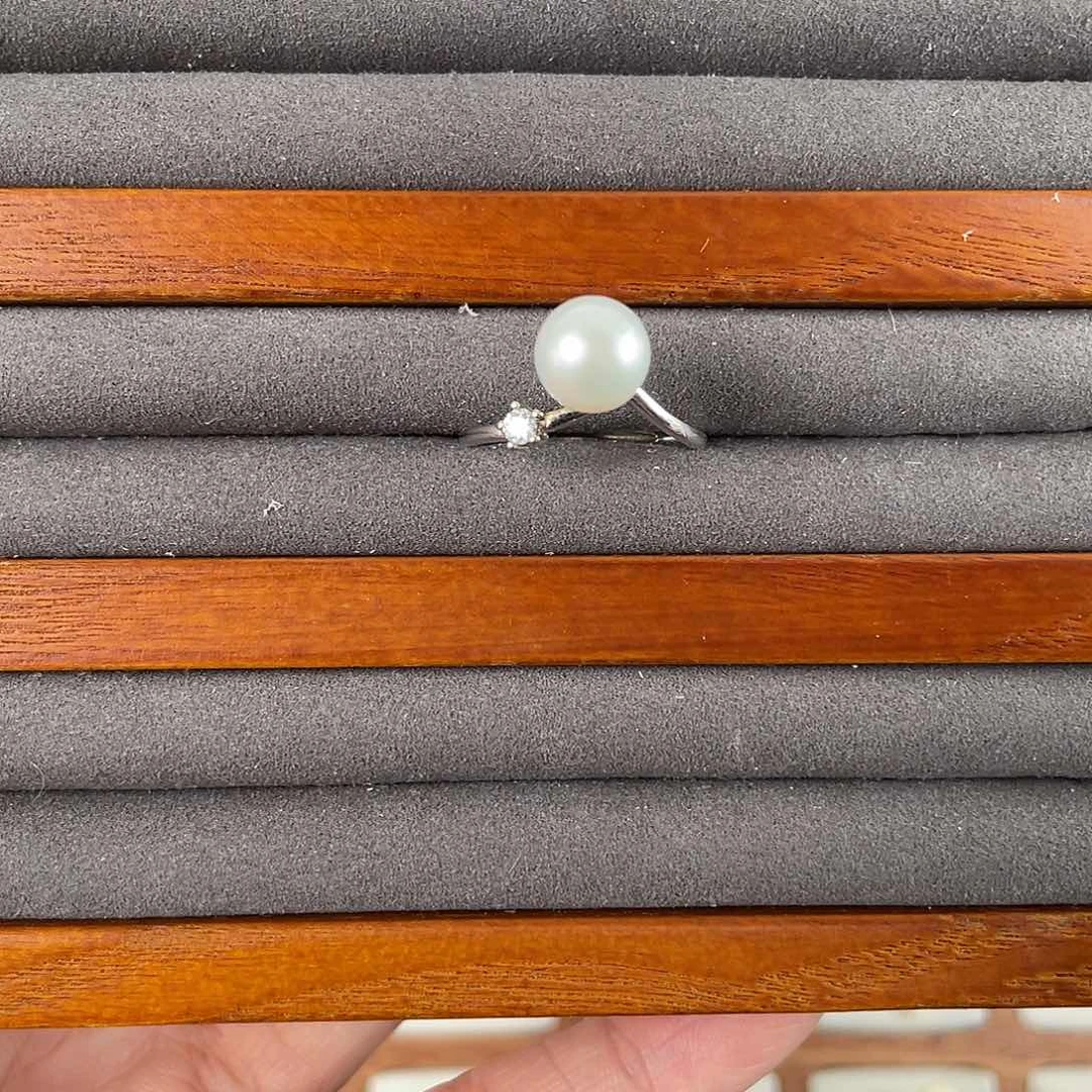 海水珍珠戒指银S925镶嵌