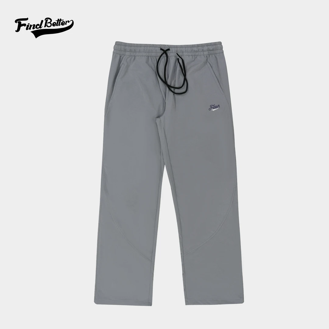 新款秋冬健身运动户外综合训练休闲舒适经典绣花长裤-324