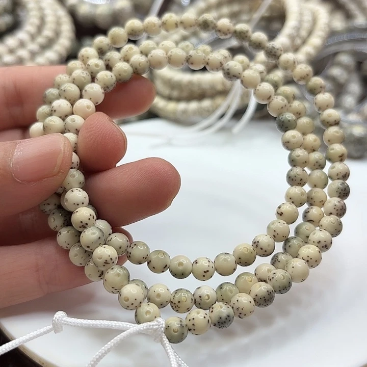 星月菩提手串6龙蛋大留白