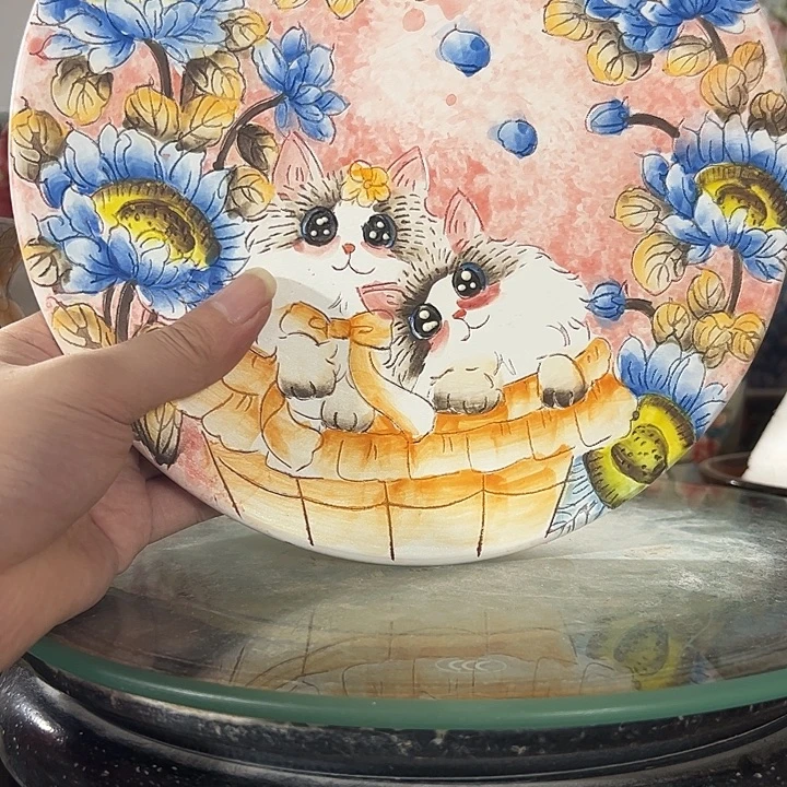 太****景德镇幸运花盆手绘韩式花盆