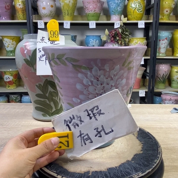 景德镇高温陶瓷花盆