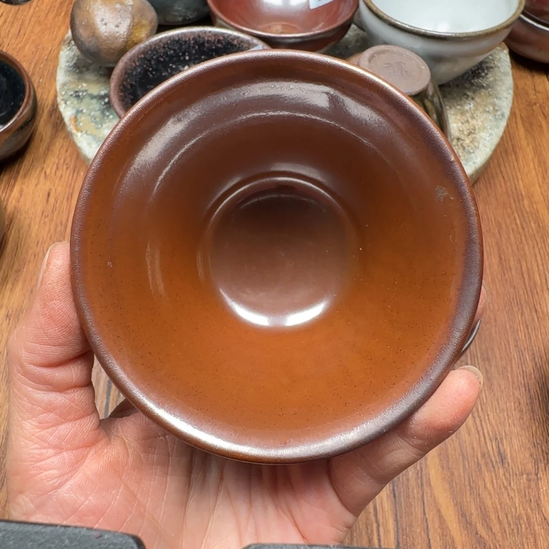 柴烧建盏茶盏茶杯185