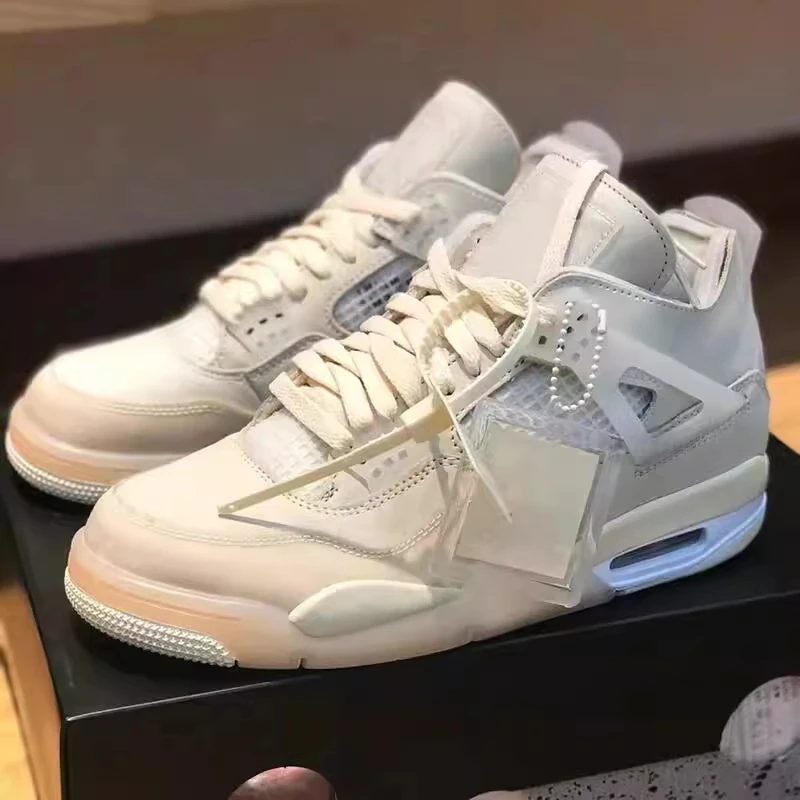 aj4白奥利奥正品官网旗舰店冬季新款男鞋莆田运动篮球高帮板鞋女