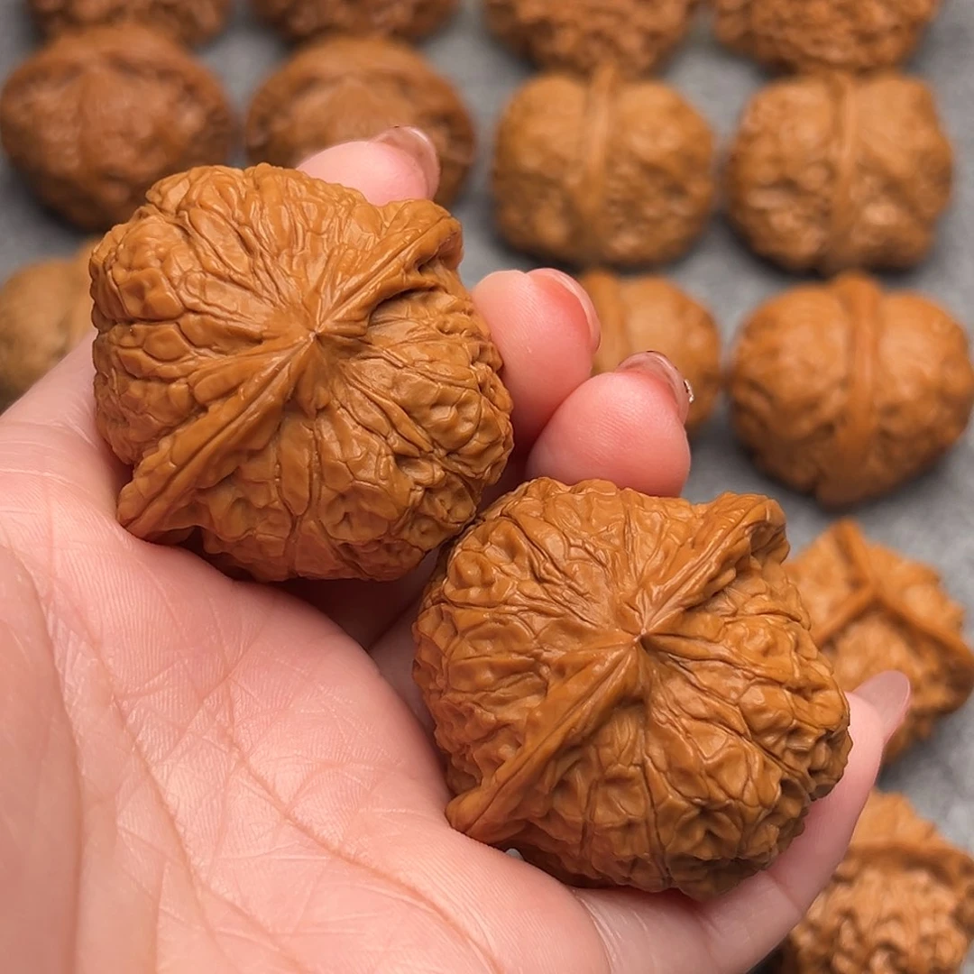 把件文玩核桃精品南瓜墩44+全品重47.5克毕业款