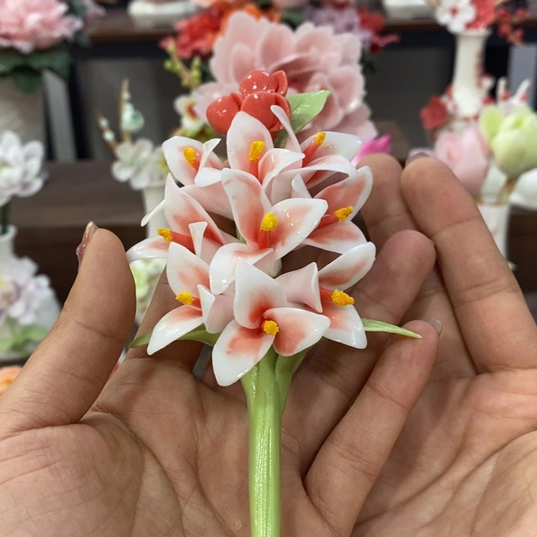 瓷片嫦*陶瓷工艺品摆件