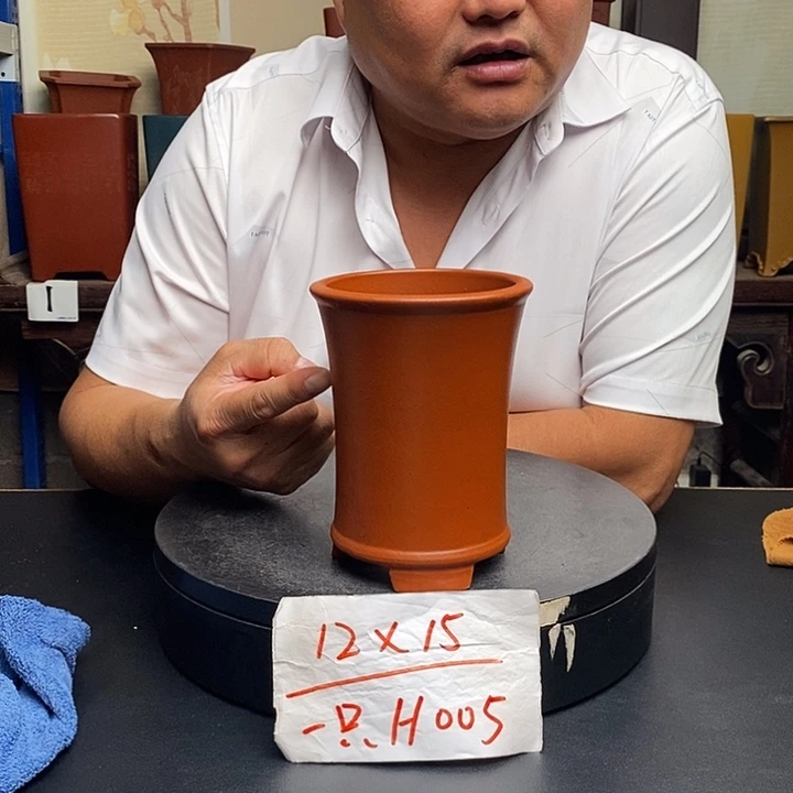 紫砂花盆货号一只H005