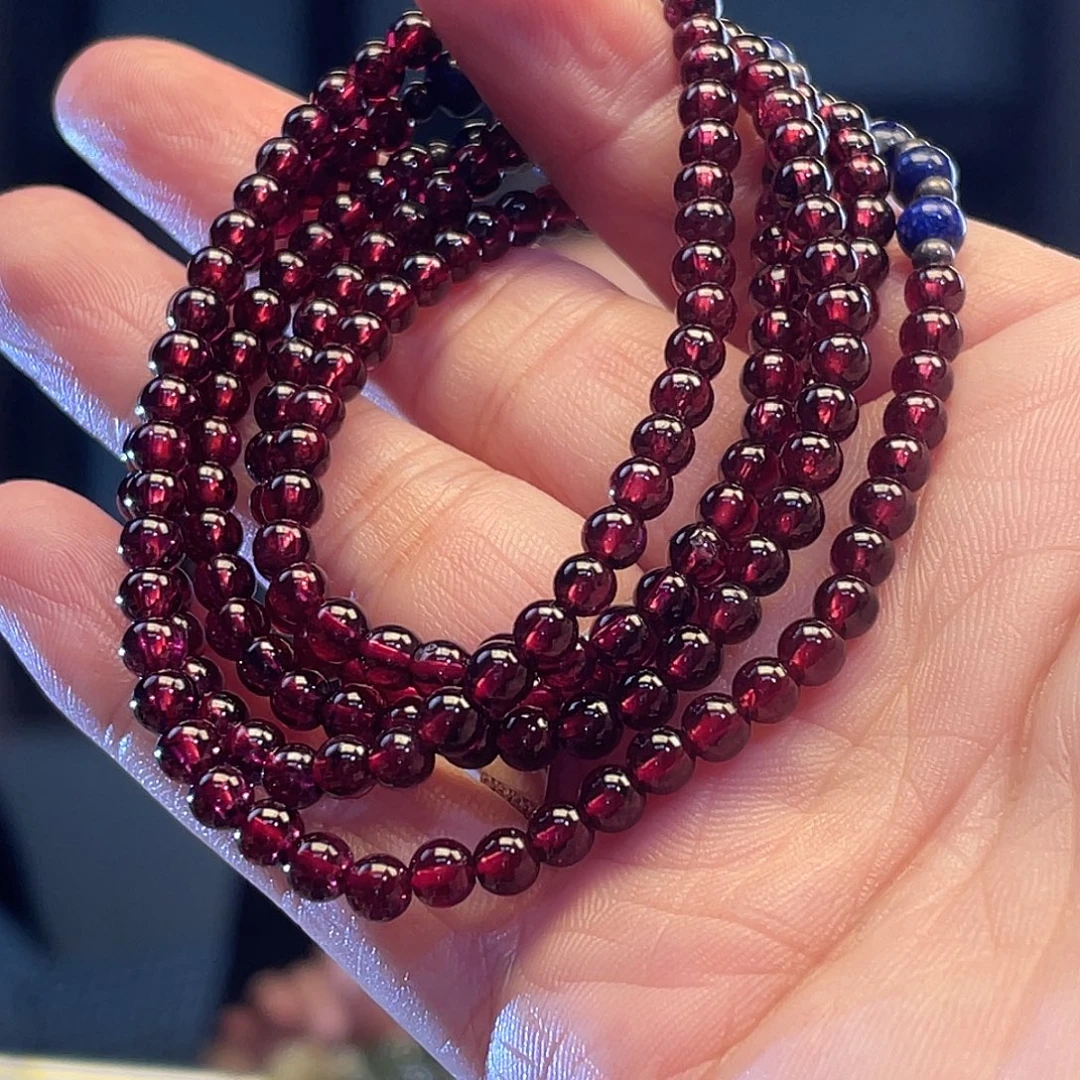 研***水晶未镶嵌手链石榴石