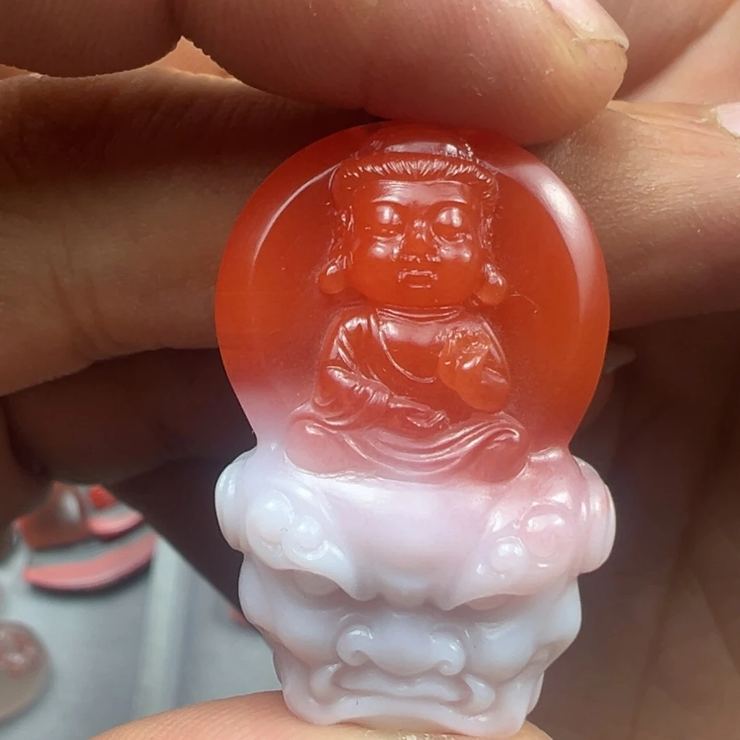 南红玛瑙吊坠未镶嵌猎*