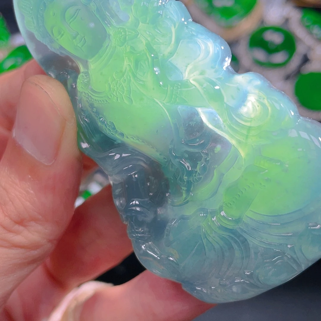 翡翠未镶嵌吊坠(不含链)