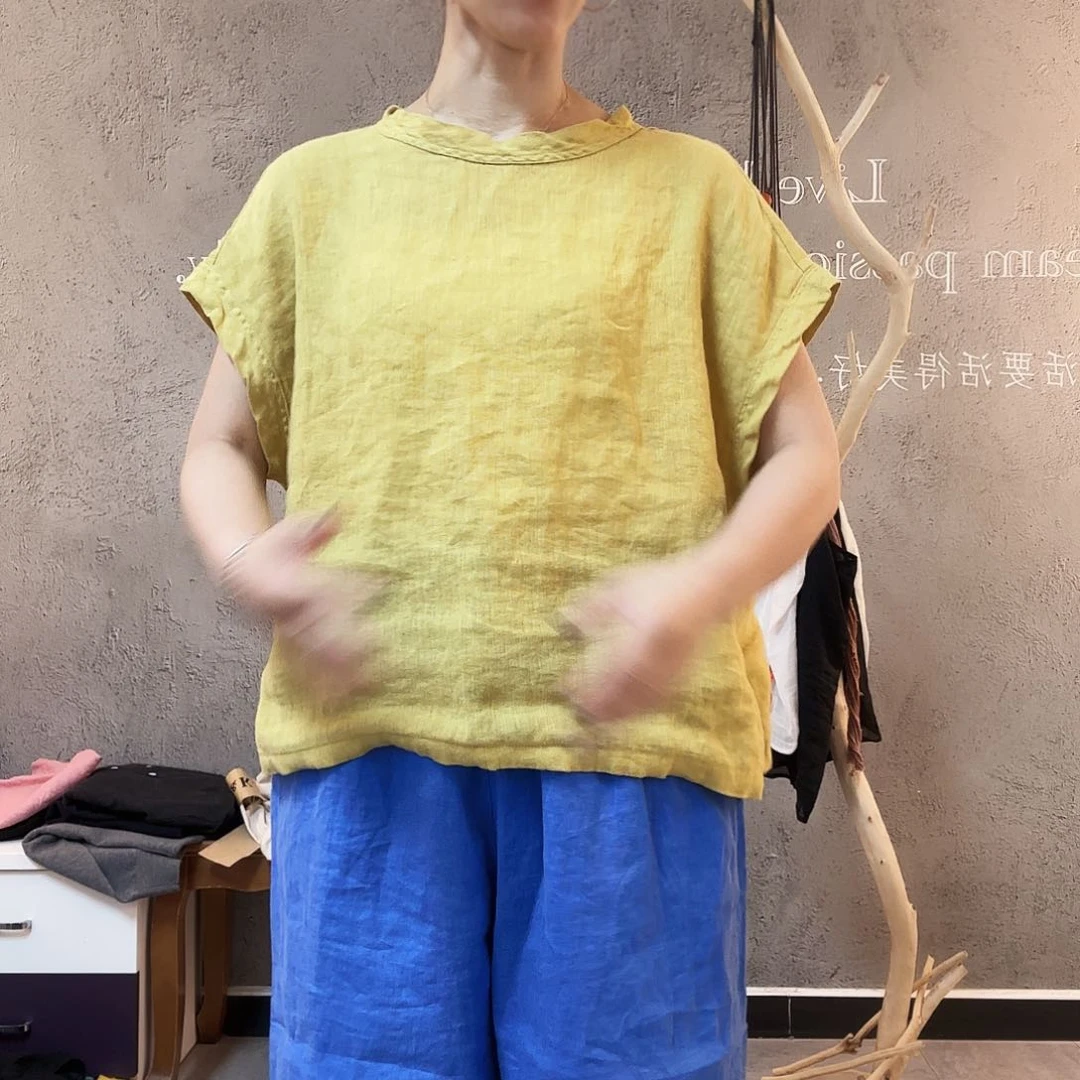 稀疏亚麻6509短款