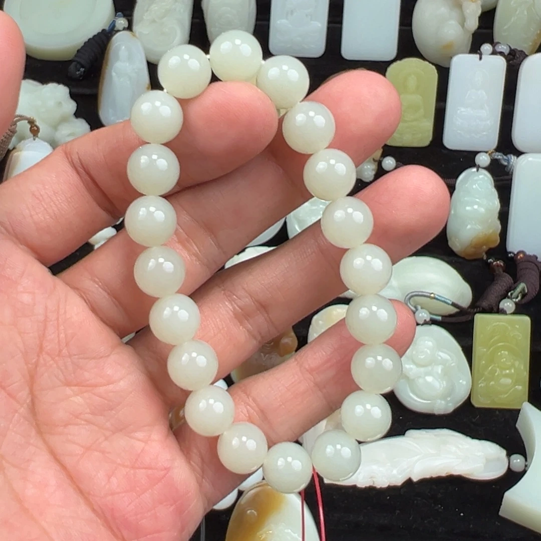 和田玉未镶嵌手链