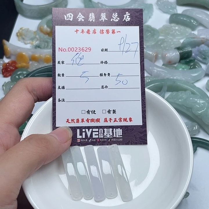 倪***T翡翠未镶嵌颈饰翡翠