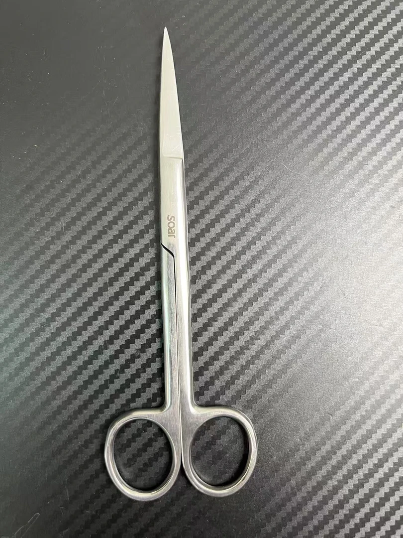 18CM（直尖）（弯尖）库存金属不锈钢剪刀