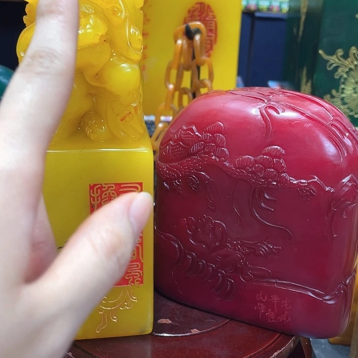 了***尊寿山石印石篆刻印章引首章闲章姓名章生日礼物