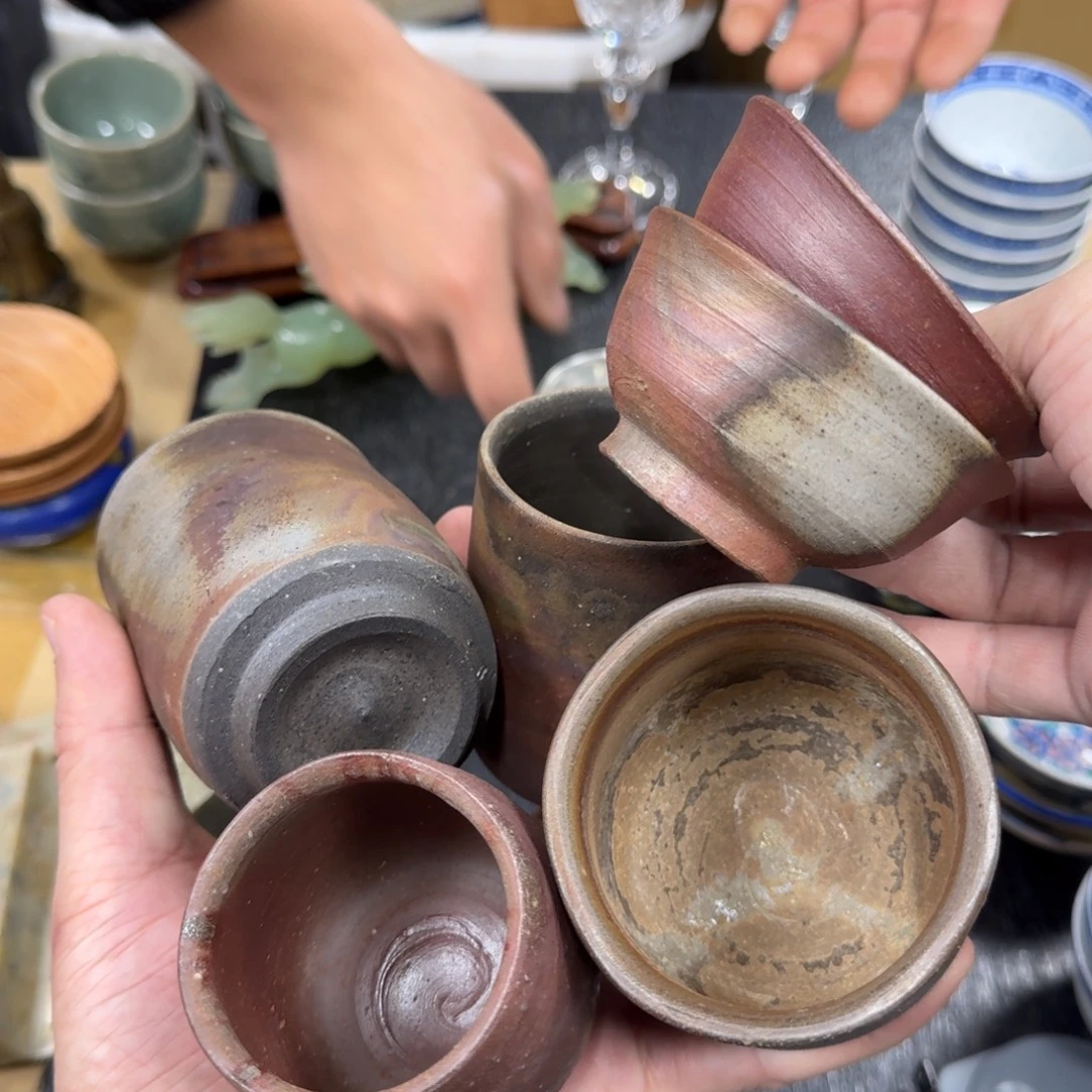 陶瓷日本中古工艺品摆件