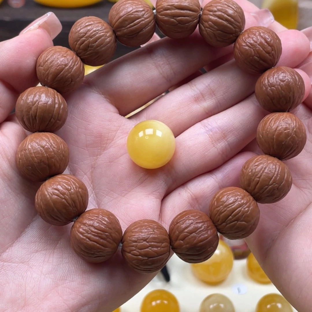 诶***！猴头核桃手串珠子
