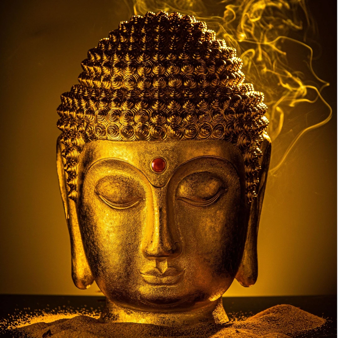 非金属树脂吊坠 蜂鸟工坊 银镀金释迦摩尼摆件SWA7030