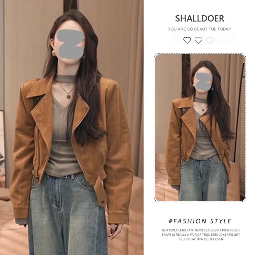 韩国设计感复古时髦潮流时尚百搭新款长袖女2025秋季短外套