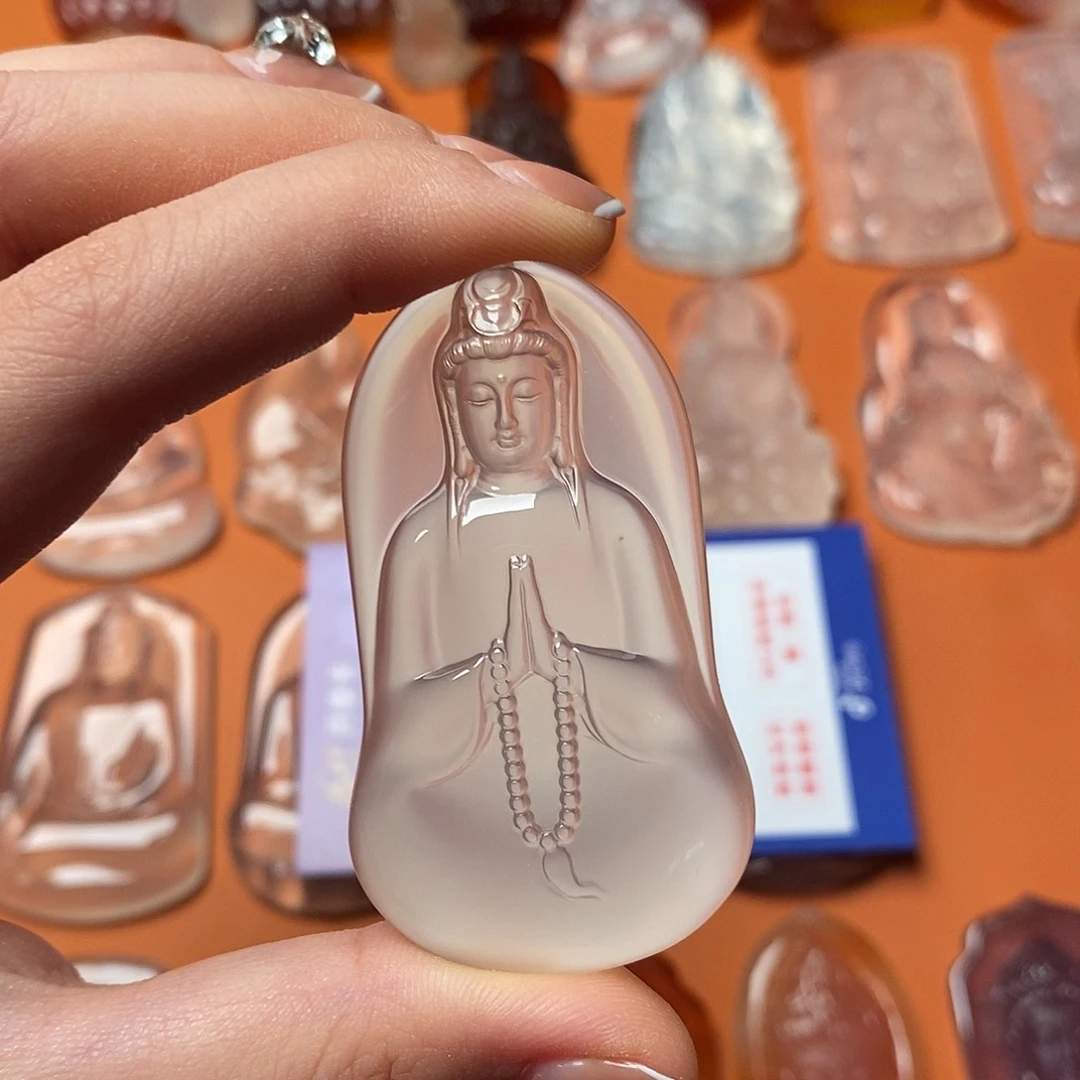 玛瑙/玉髓颈饰未镶嵌不***心