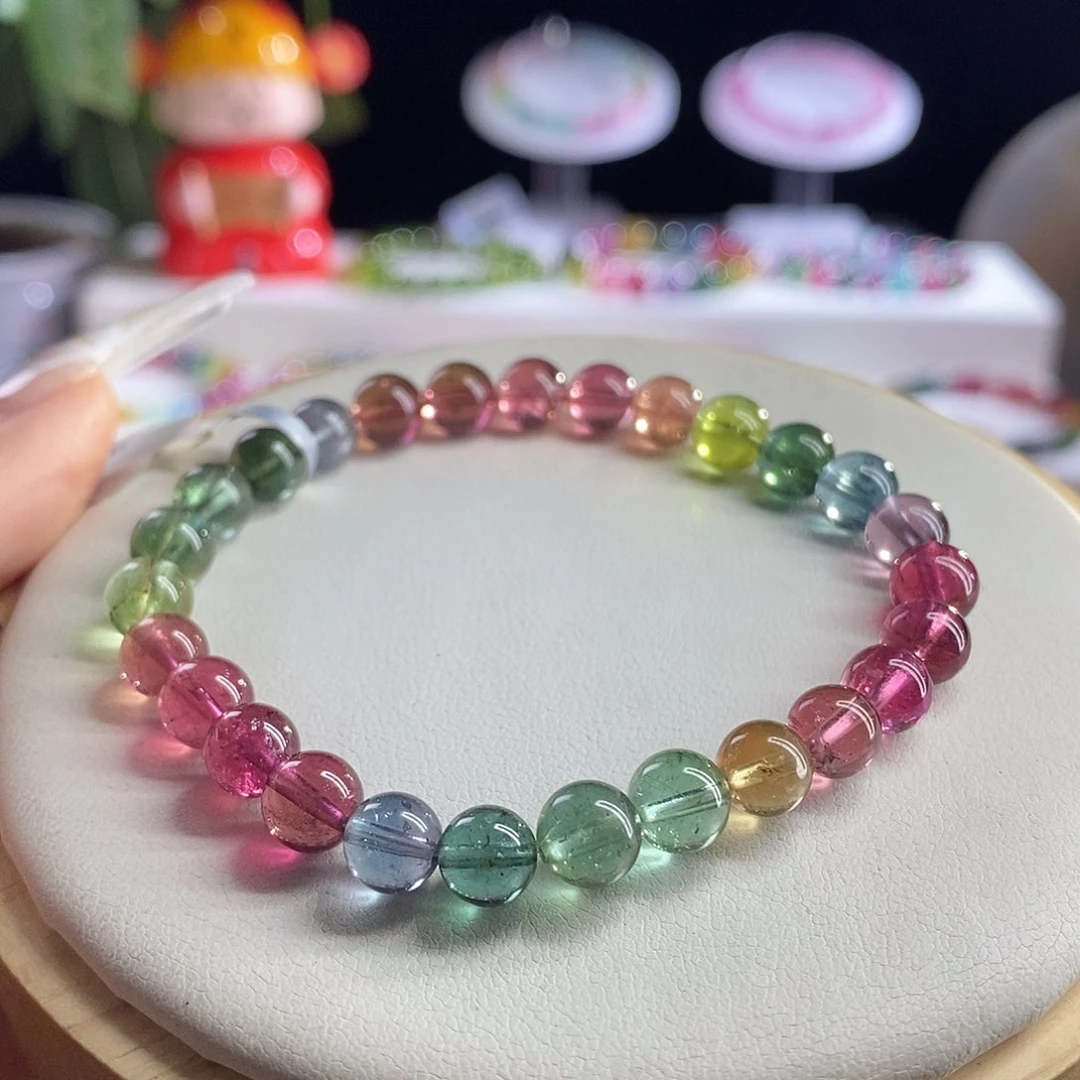 未镶嵌手链碧玺人鱼艳丽