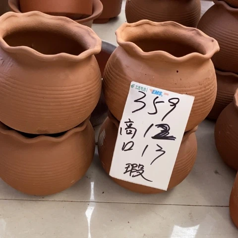 粗陶红陶绿植花盆359