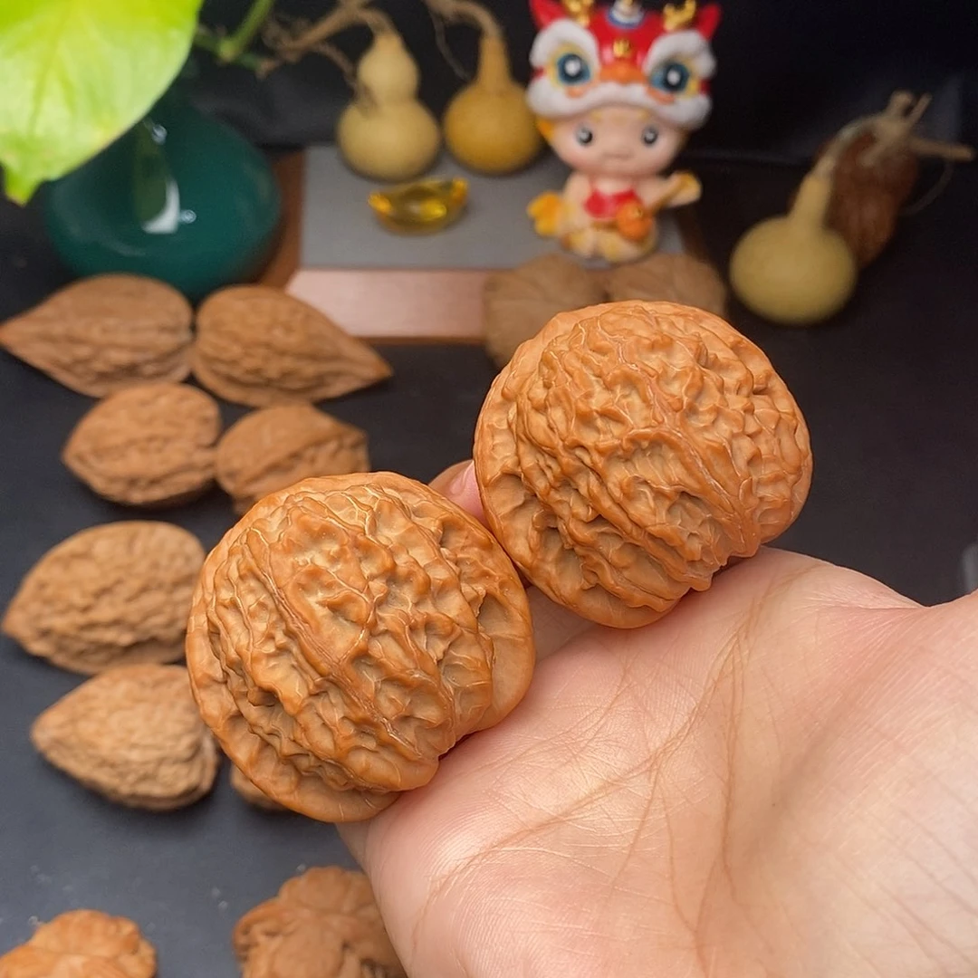 把件文玩核桃豆*金麒麟