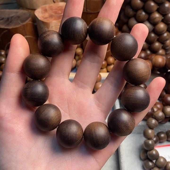 檀香木手串/手链老山檀香2.0圆珠大瑕疵