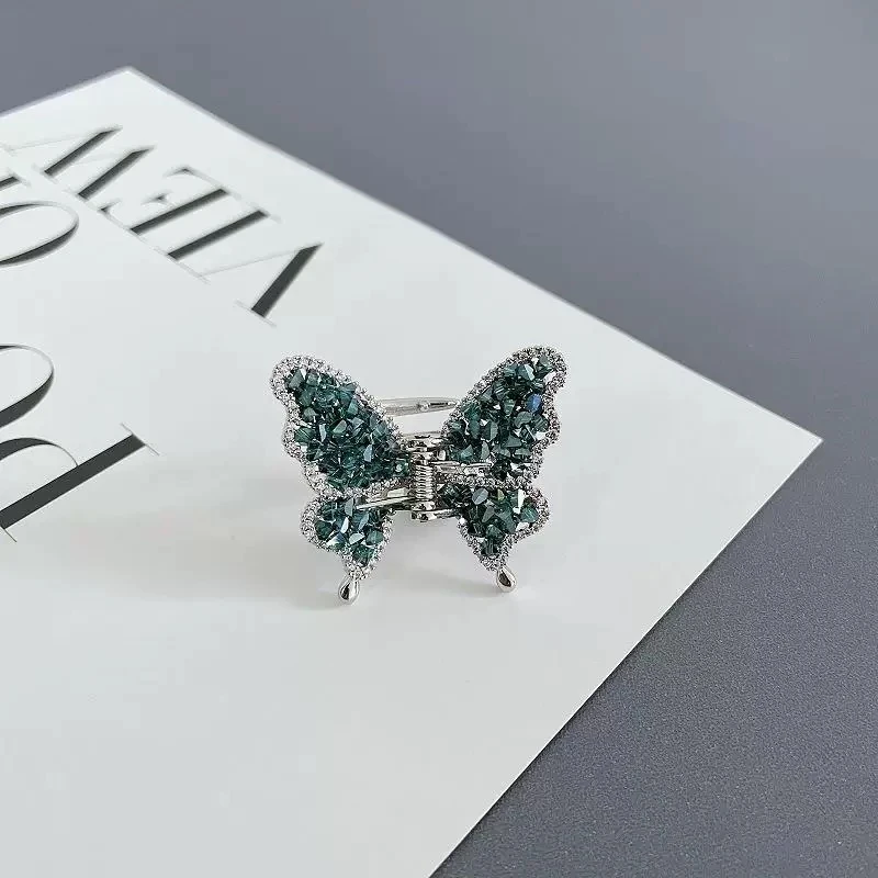 超仙新品璀璨蝴蝶抓夹发抓鲨鱼夹轻奢发夹2680