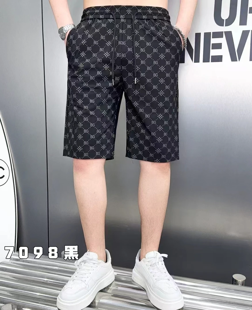 2025夏款新款休闲百搭冰凉丝滑透气薄款小BG休闲弹力夏天男士短裤