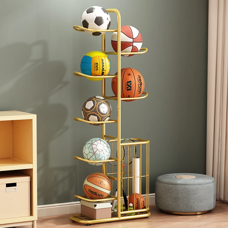 篮球收纳架家用球类放球架置物架展示架幼儿园置球架足球摆放架子