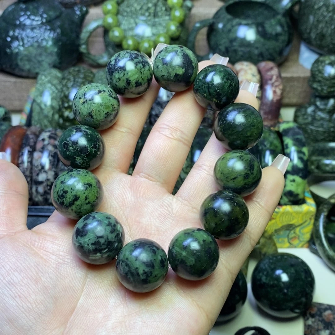 蛇纹石玉手链未镶嵌