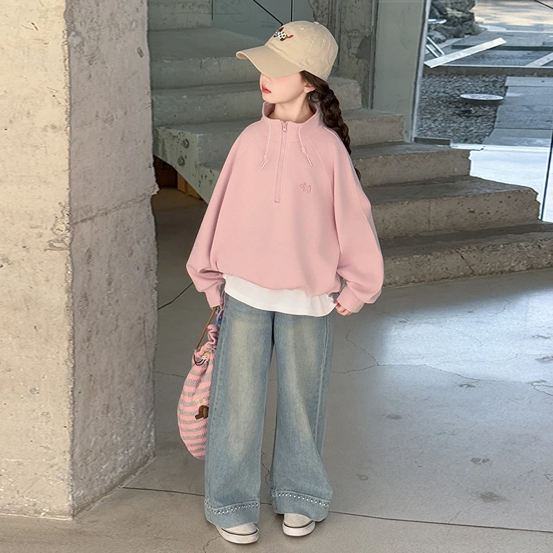 女童秋装套装童装洋气儿童2025新款中大童韩女学4岁男童休闲运动