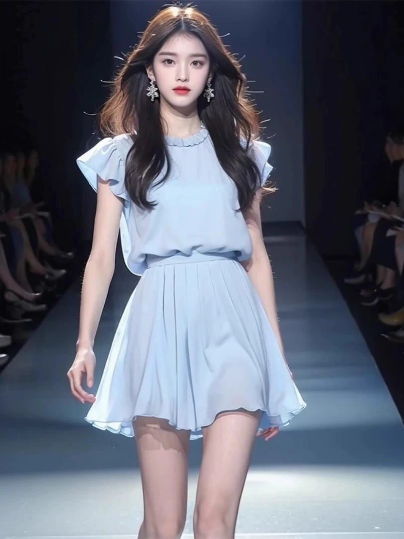 夏装搭配一整套2025新款多巴胺穿搭初恋清纯奶甜淑女气质套装裙子