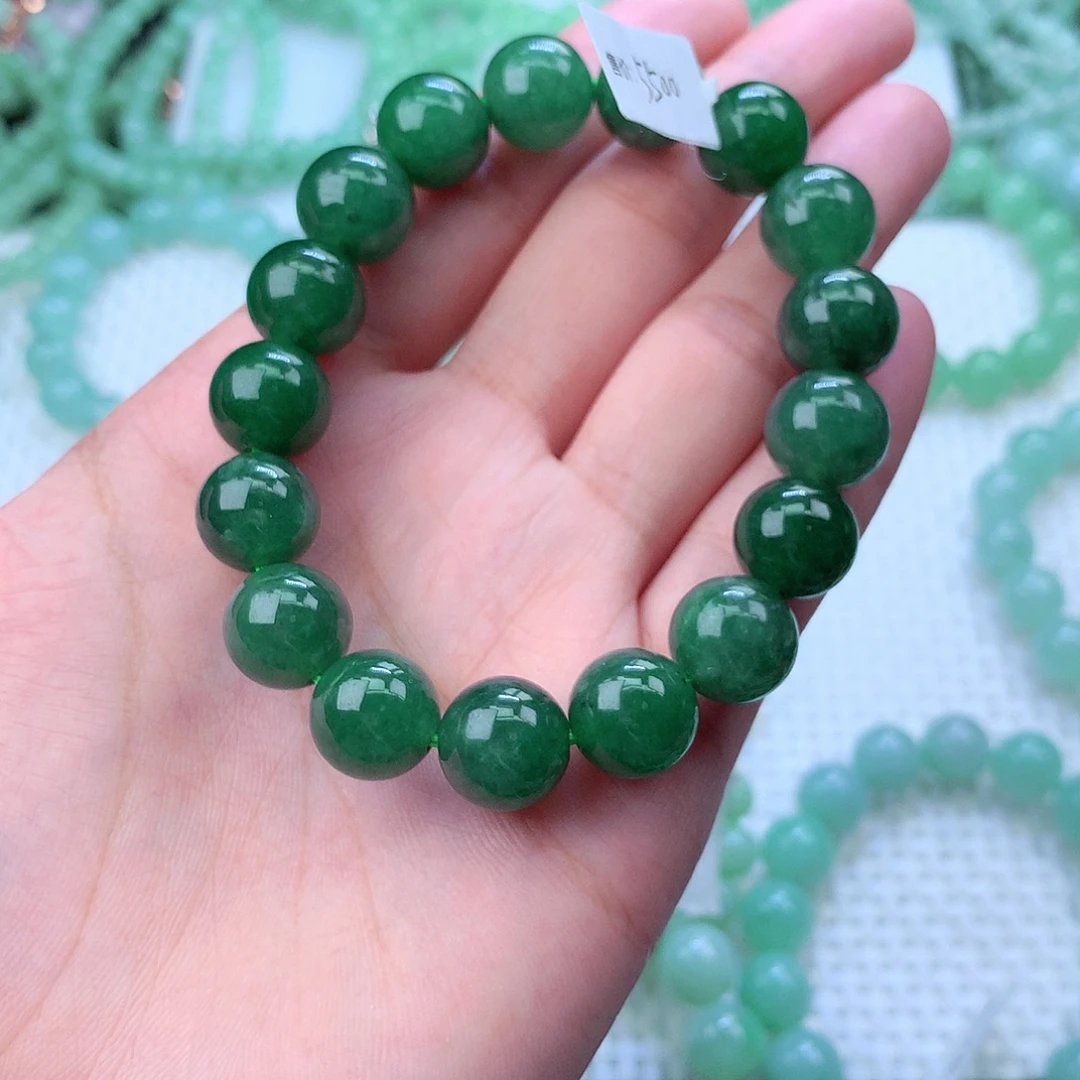 翡翠未镶嵌毛衣链卡12