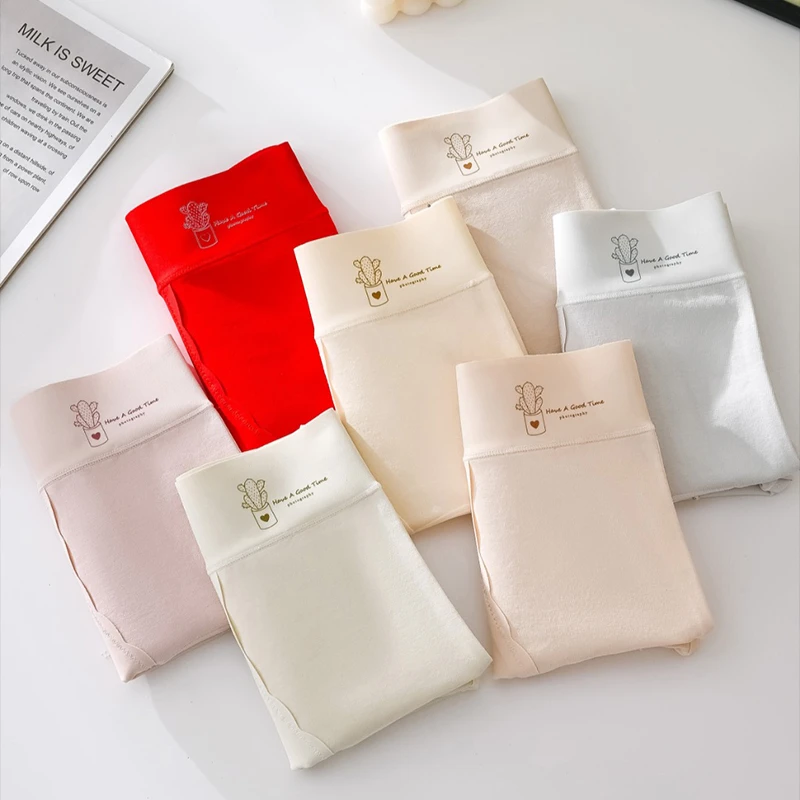 4条装 高腰女士内裤 纯棉内裆 舒适提臀 女士三角内裤 DH-157