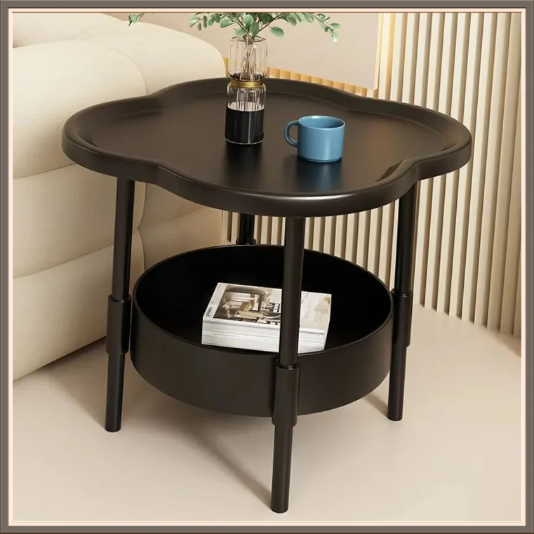 加厚四叶草边几卧室简约ZPY8可移动小茶几厨房置物架多功能【煌耀】