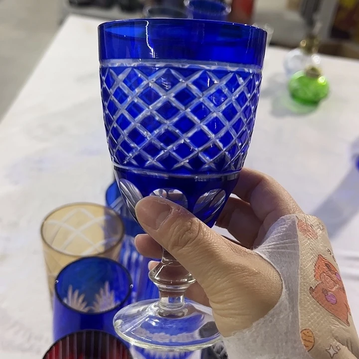 平底款水晶玻璃微瑕一个