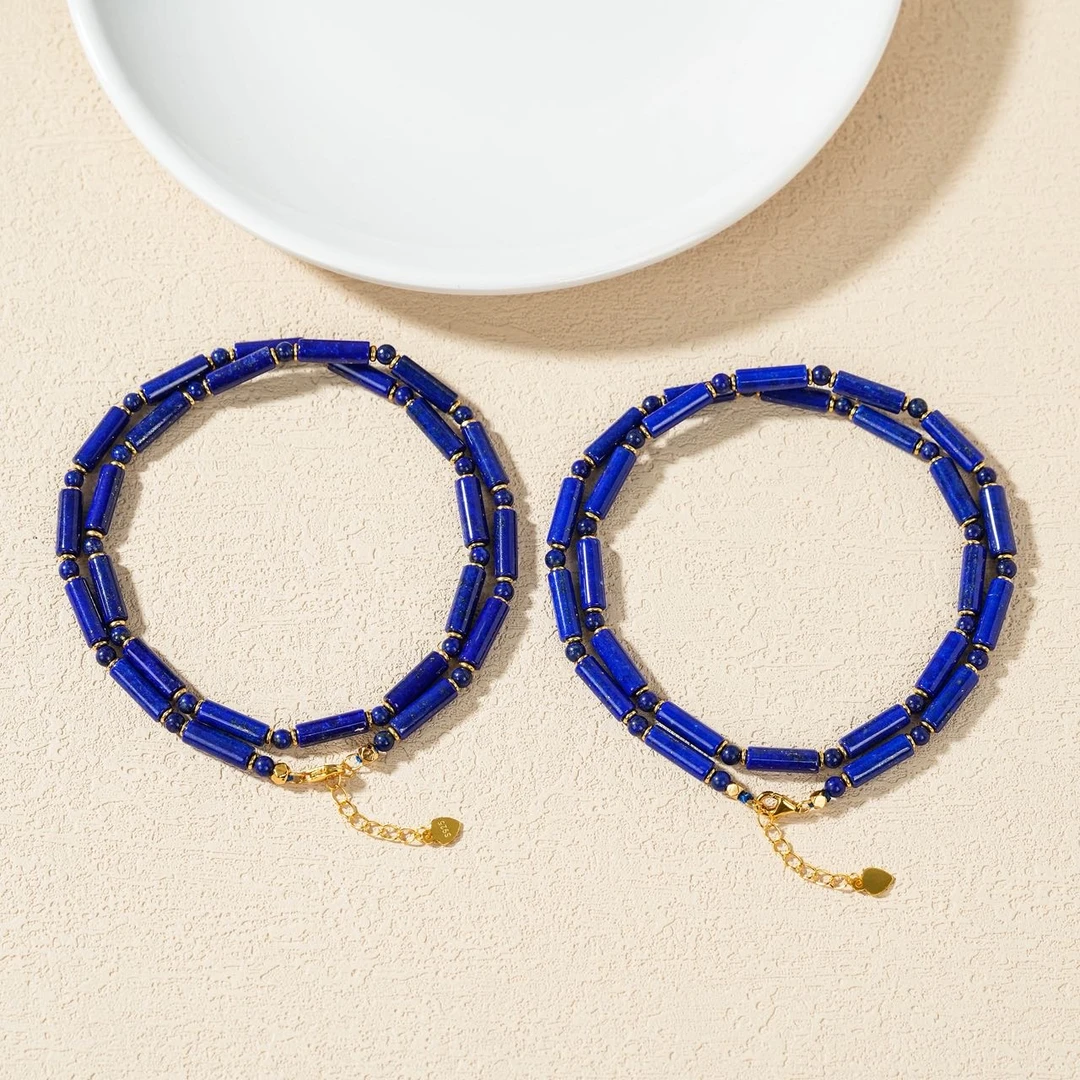 【云上】青金石项链—多样性发一件-约4mm-DS73092（甄选）