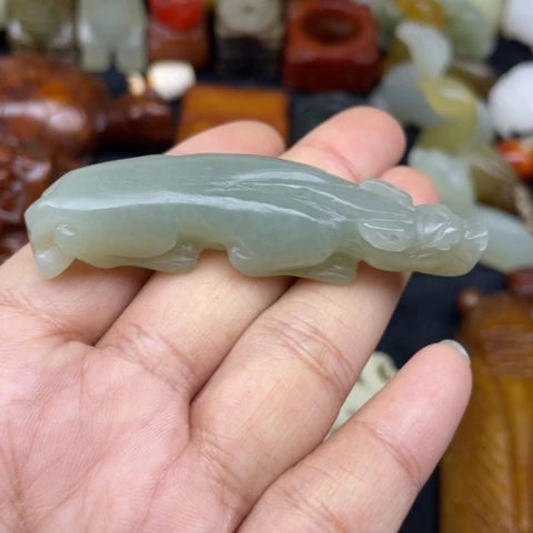 和田玉未镶嵌颈饰45