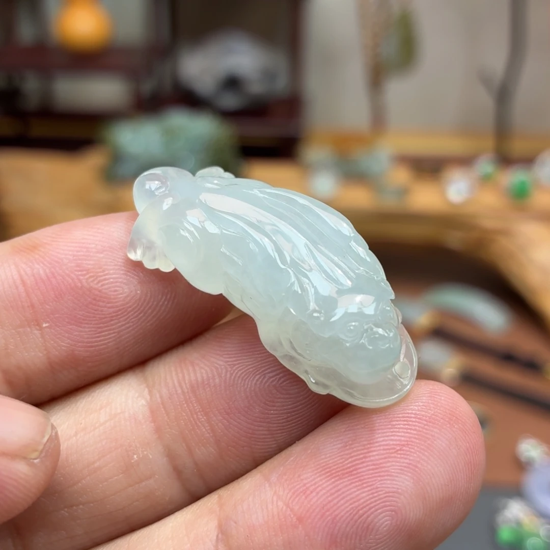 翡翠未镶嵌颈饰貔貅