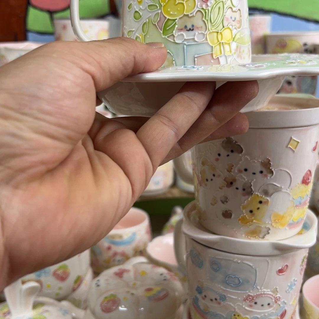 小***糖景德镇高温釉下手绘陶瓷