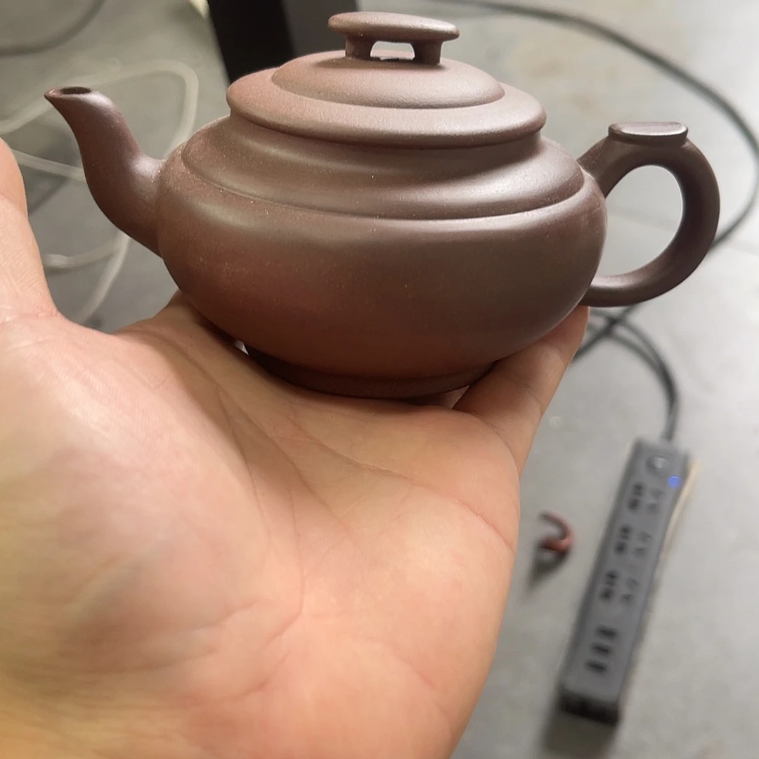 茶壶紫砂微瑕方彬紫泥上新桥